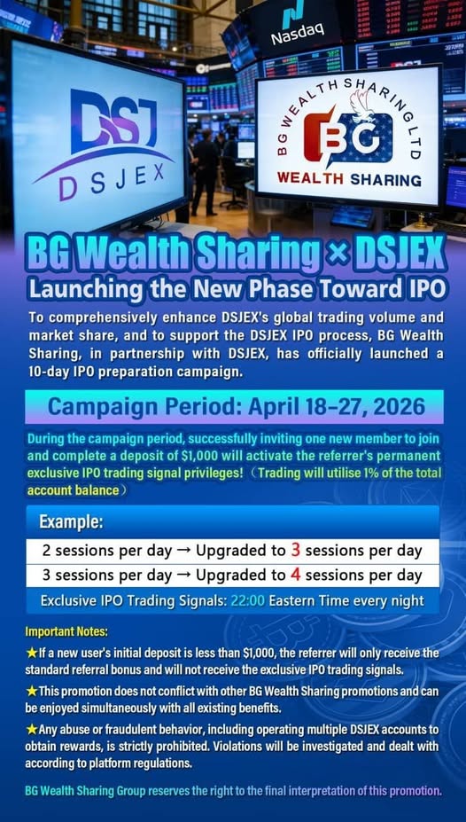 bg wealth sharing ipo promotion