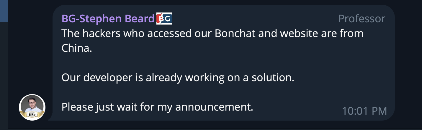 bg wealth sharing bonchat hack